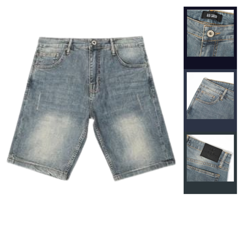 Quần Short Jeans Nam Denim Diagonal 7146