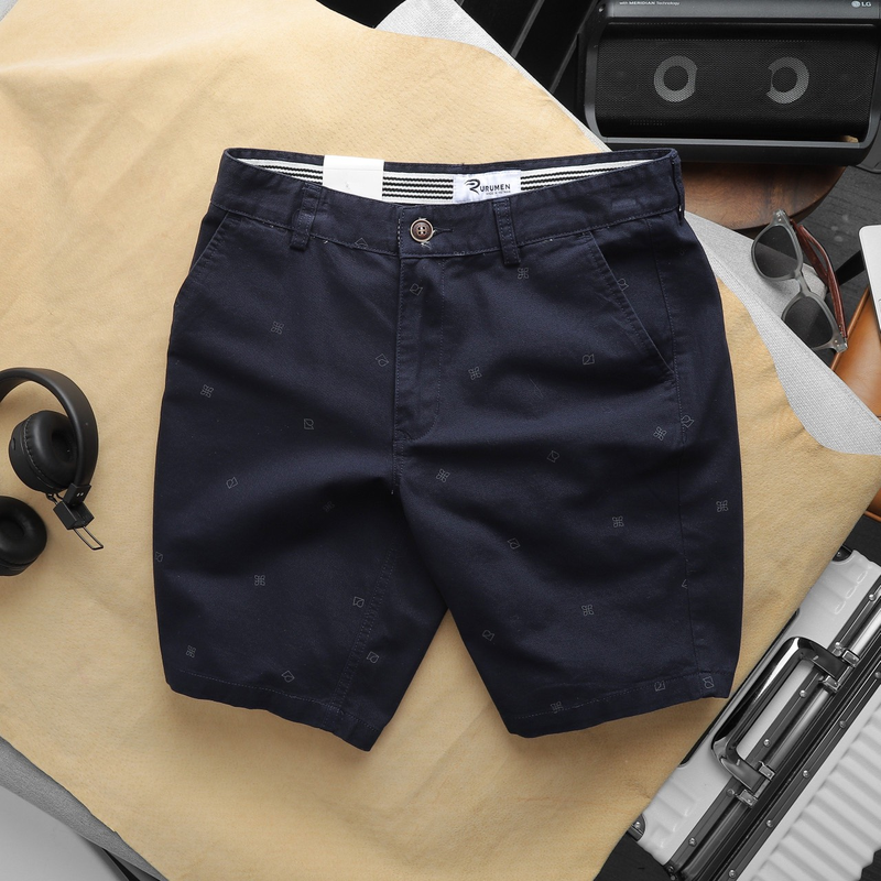 Quần Short Kaki Nam Co Giãn In Họa Tiết Nhí 6 Màu