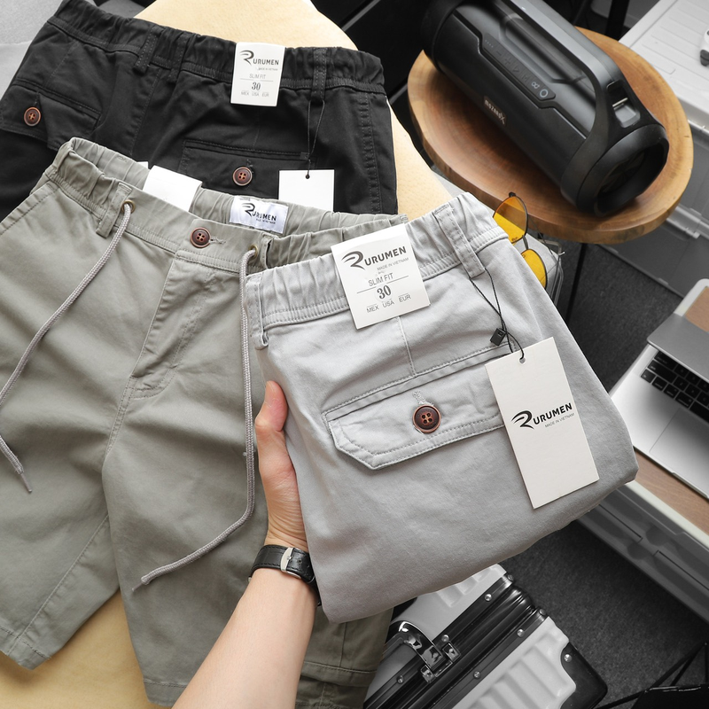Quần Short Kaki Túi Hộp Rurumen Big Size