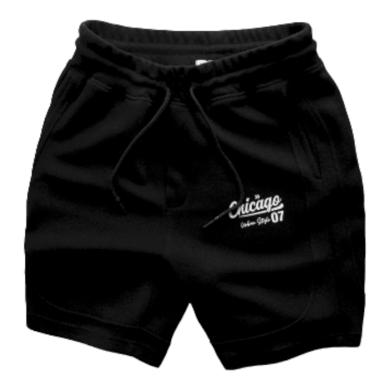 Quần Short Thun Nam In Chữ Chicago phù hợp để tham khảo khi chọn quần short nam