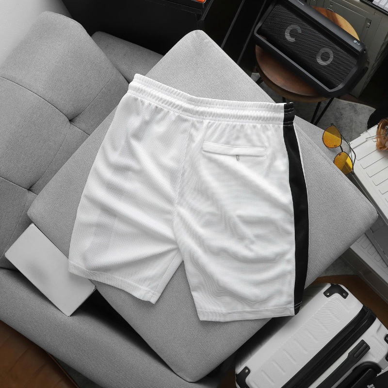 Quần Short Thun Nam Phối Sọc Hai Bên Big Size
