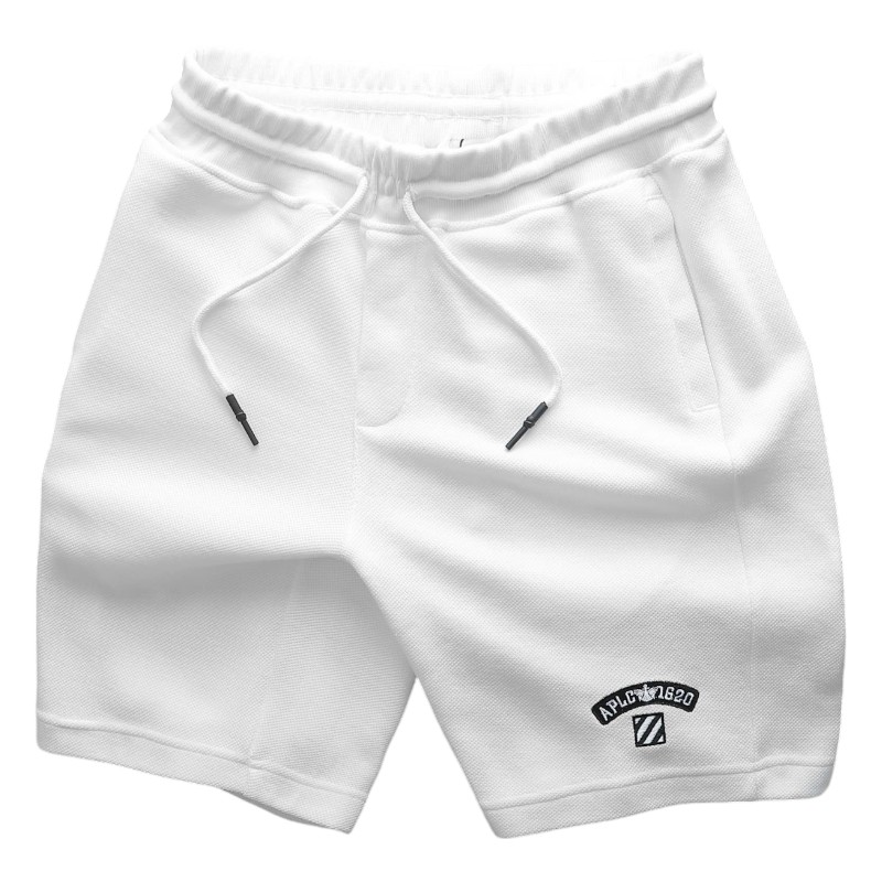 Quần Short Thun Nam Thêu Nổi Logo Chữ Size 50-80kg