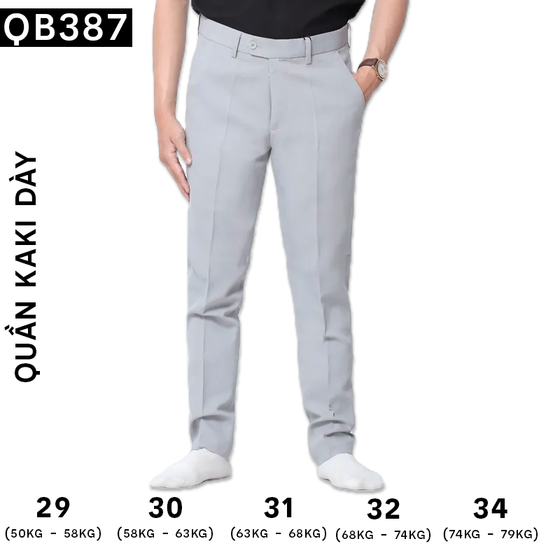 Hình minh họa size 29 đến 34 kèm mức cân nặng tham khảo
