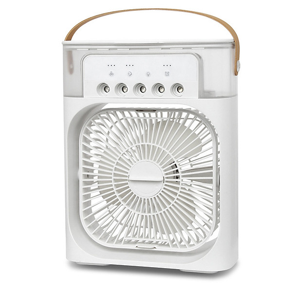 Quạt phun hơi nước mini hình vuông có đèn 600ml 20x25.5x8.5cm