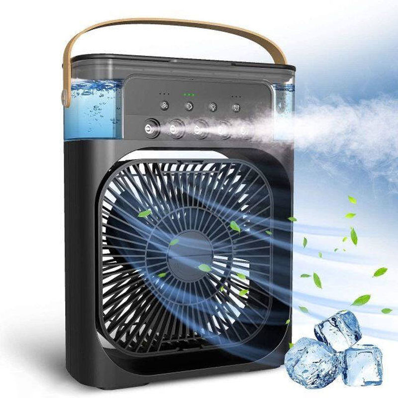 Quạt phun hơi nước mini hình vuông có đèn 600ml 20x25.5x8.5cm