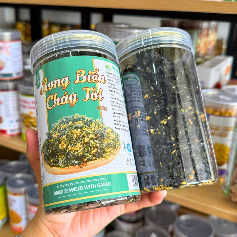 Rong Biển Cháy Tỏi 150g - Hộp Pet – một lựa chọn đáng tham khảo trong Rong biển, cơm cháy, bánh tráng