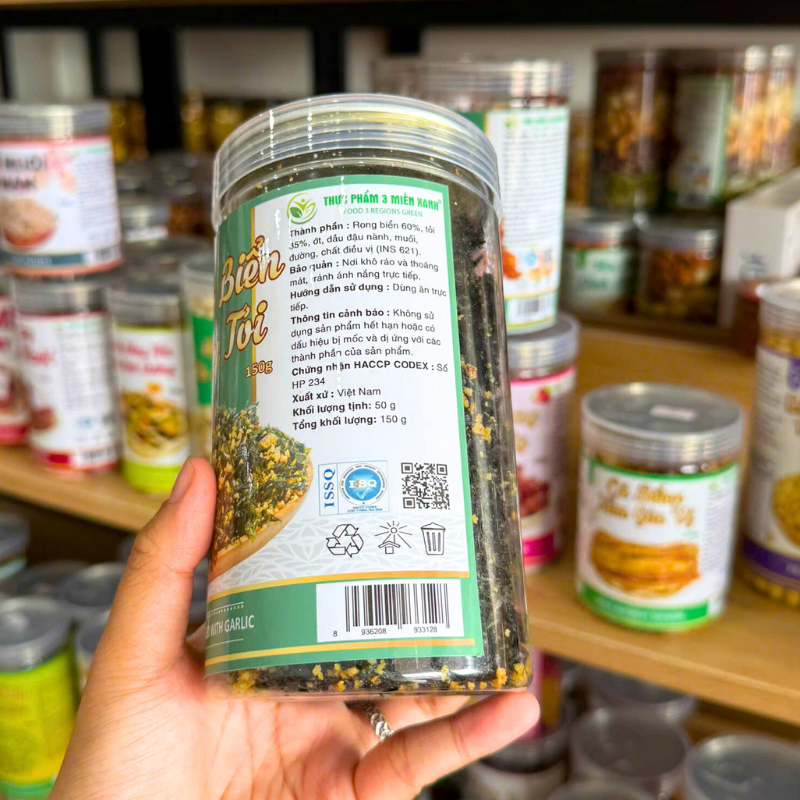 Nhãn phụ thể hiện thành phần và hướng dẫn dùng