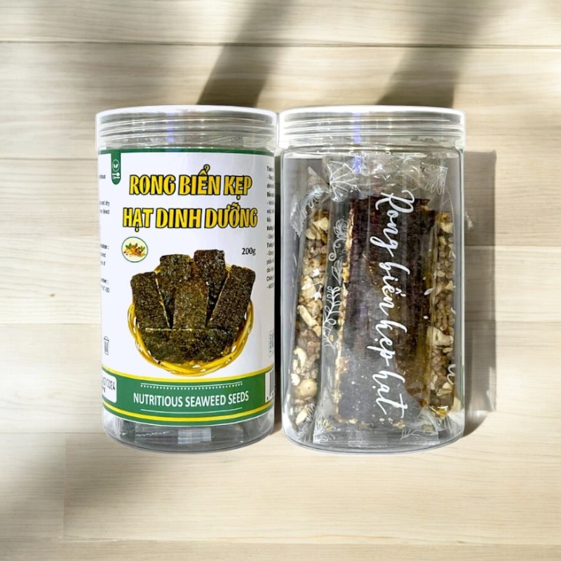 Rong Biển Kẹp Hạt Dinh Dưỡng 200g Hộp
