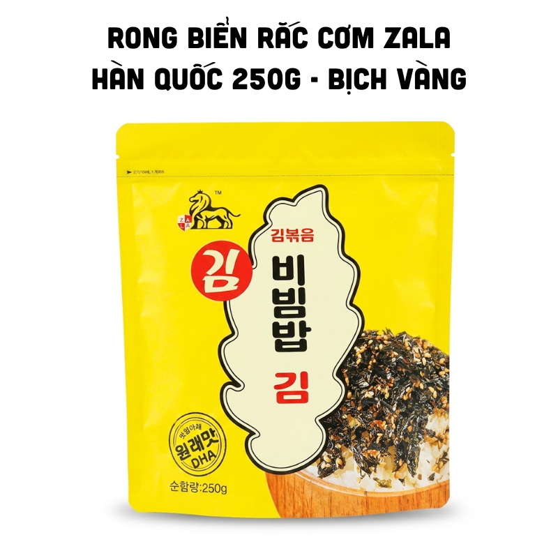 Mặt trước bao bì bịch vàng 250g dễ nhận biết