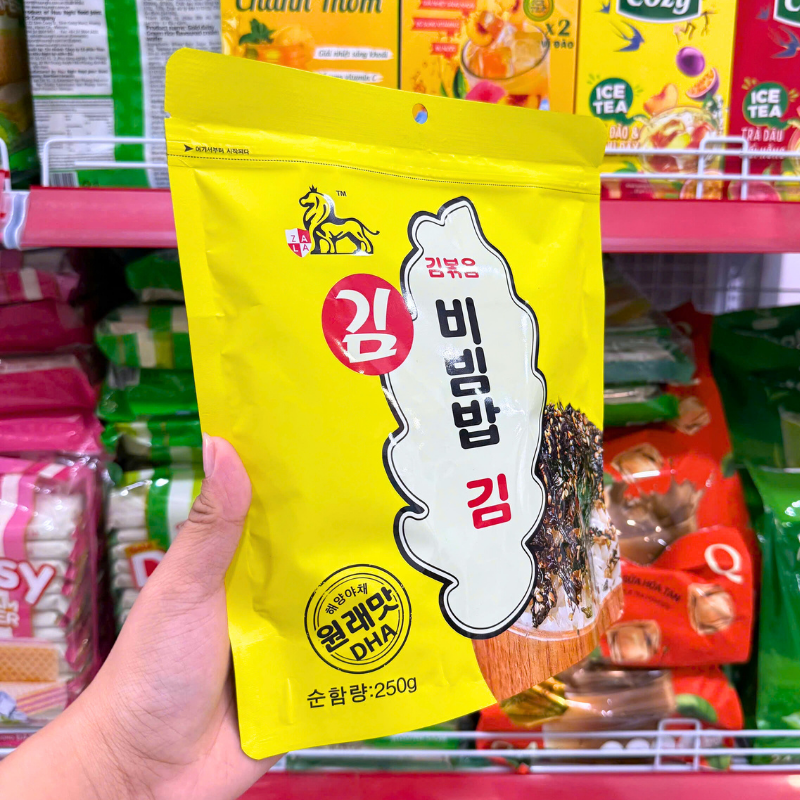 Rong Biển Rắc Cơm Canxi Zala Hàn Quốc 250g Bịch Vàng