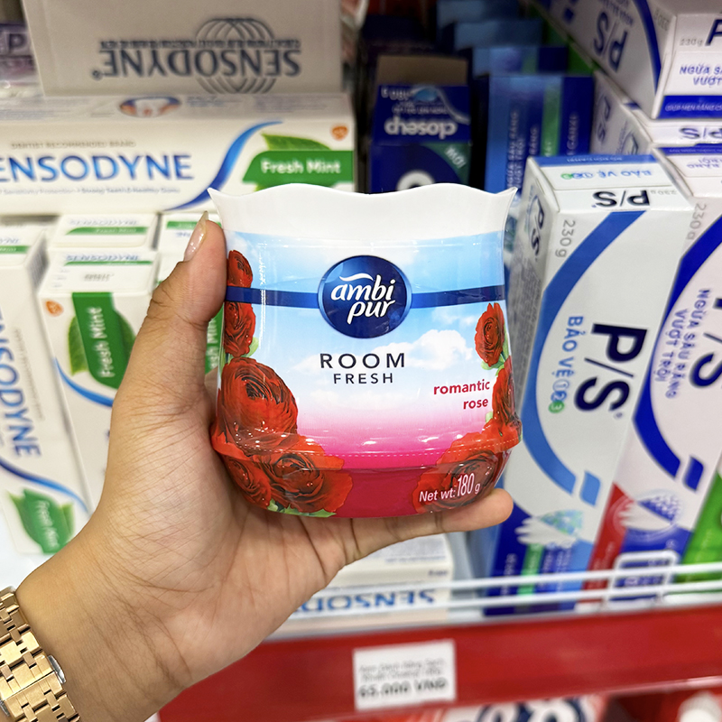 Mặt trước sản phẩm với thiết kế hương romantic rose