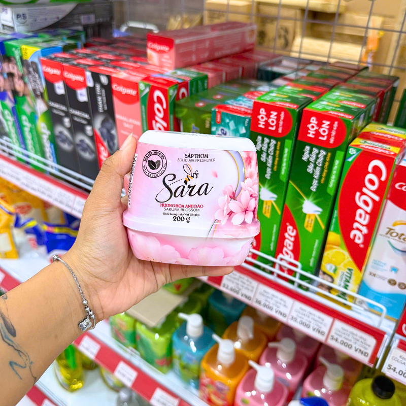 Thiết kế hộp sáp thơm màu hồng hương hoa anh đào