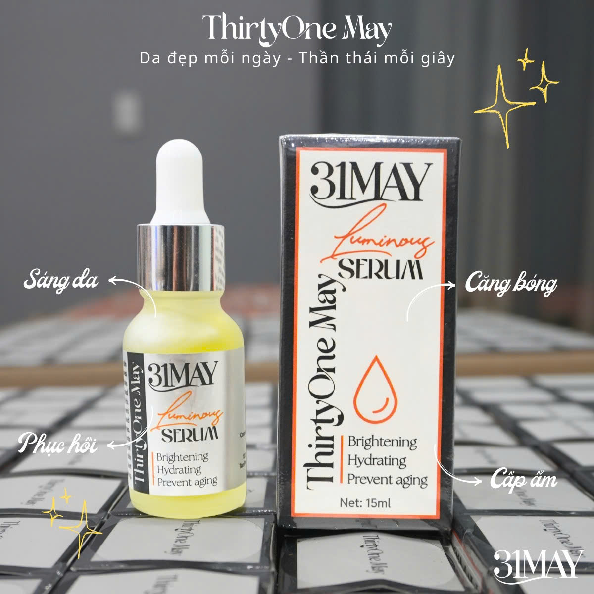 Serum Dưỡng Sáng Da Đều Màu 31May Luminous 15ml