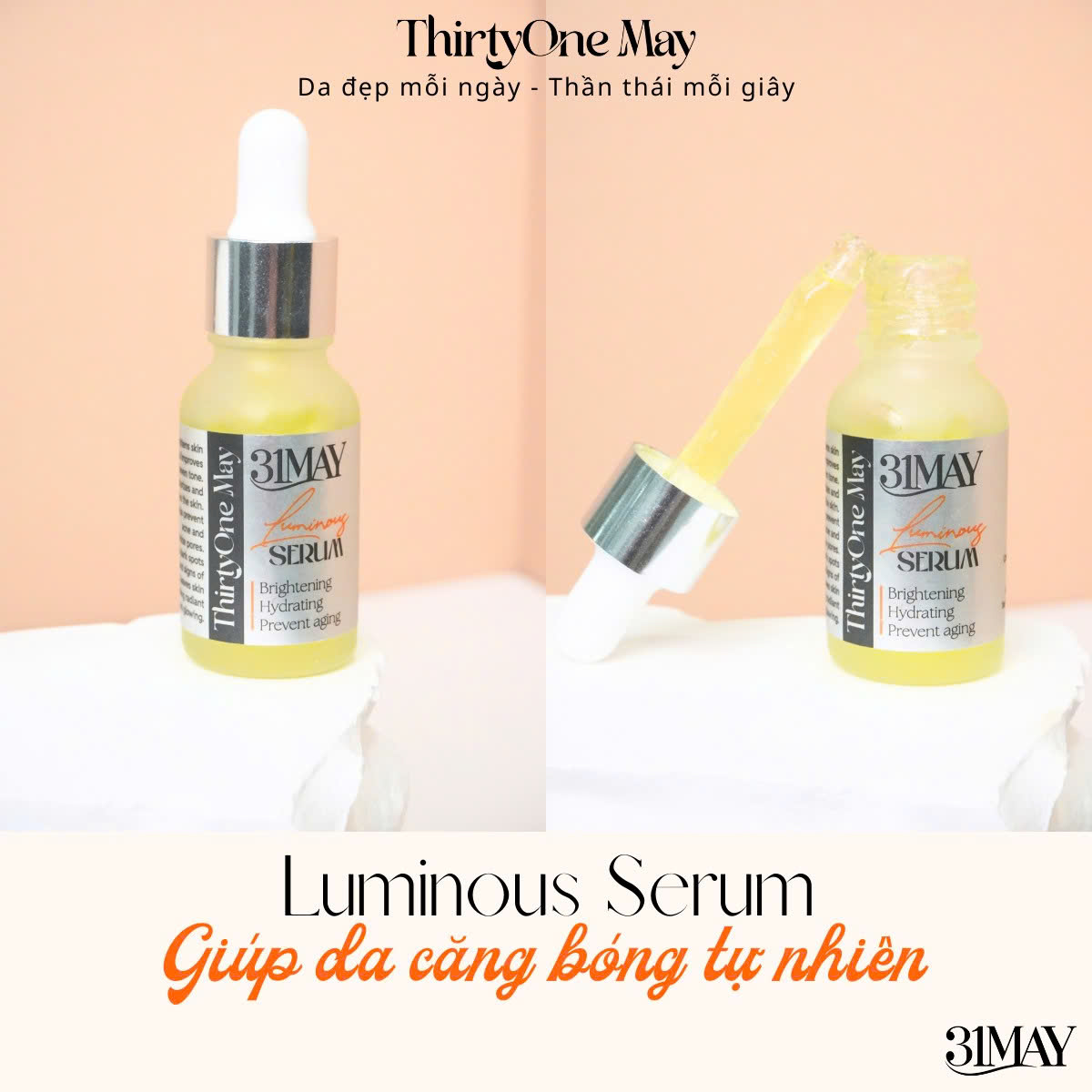 Serum Dưỡng Sáng Da Đều Màu 31May Luminous 15ml