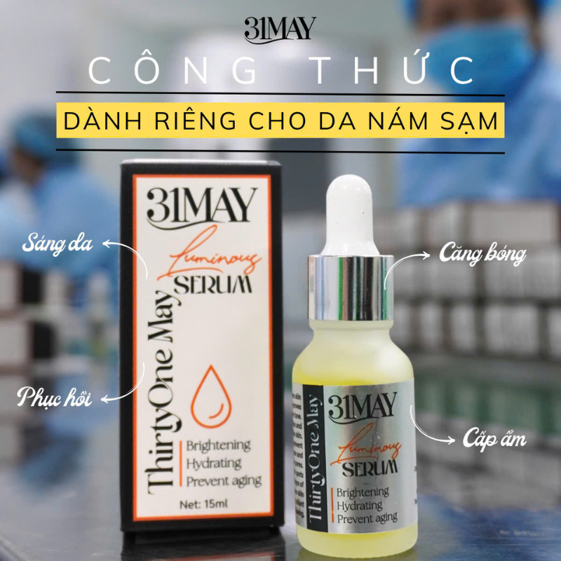 Serum Dưỡng Sáng Da Đều Màu 31May Luminous 15ml