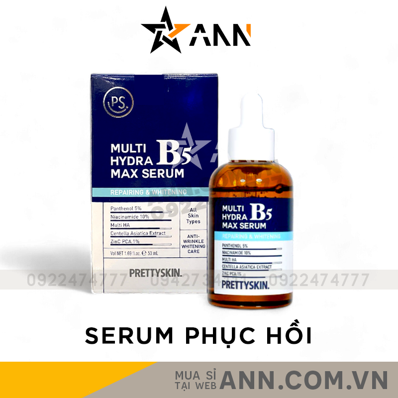 Hình ảnh hộp và chai serum 50ml