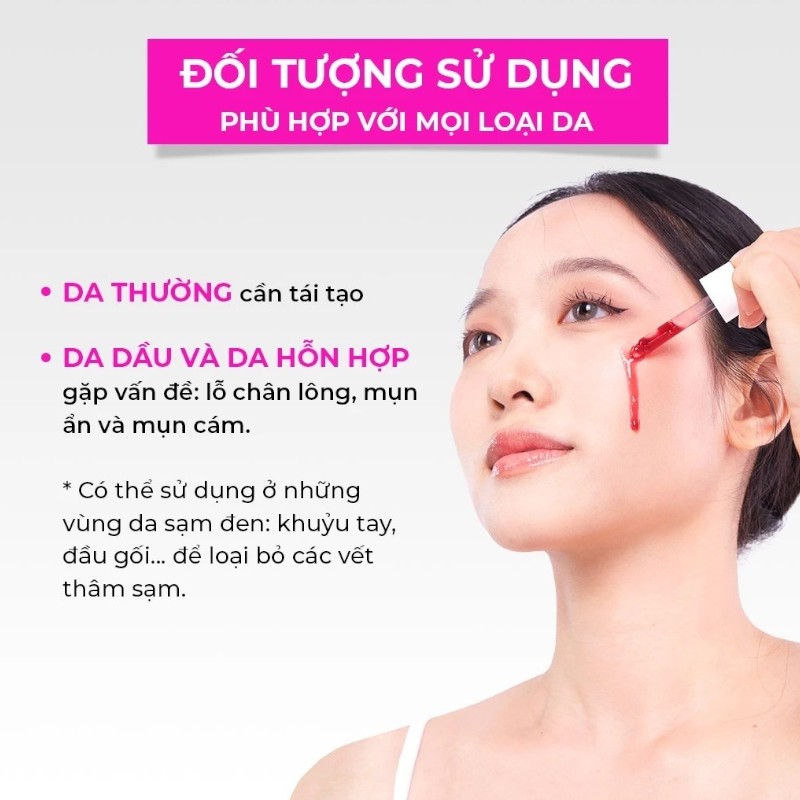 Gợi ý nhóm da phù hợp với sản phẩm