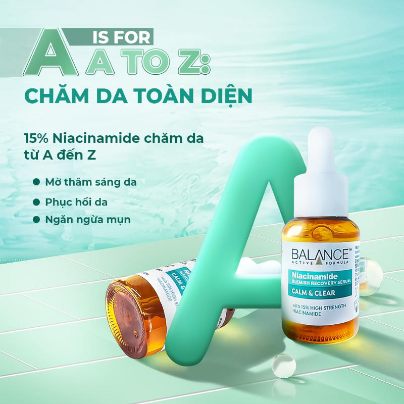Thiết kế dòng Niacinamide Blemish Recovery Serum