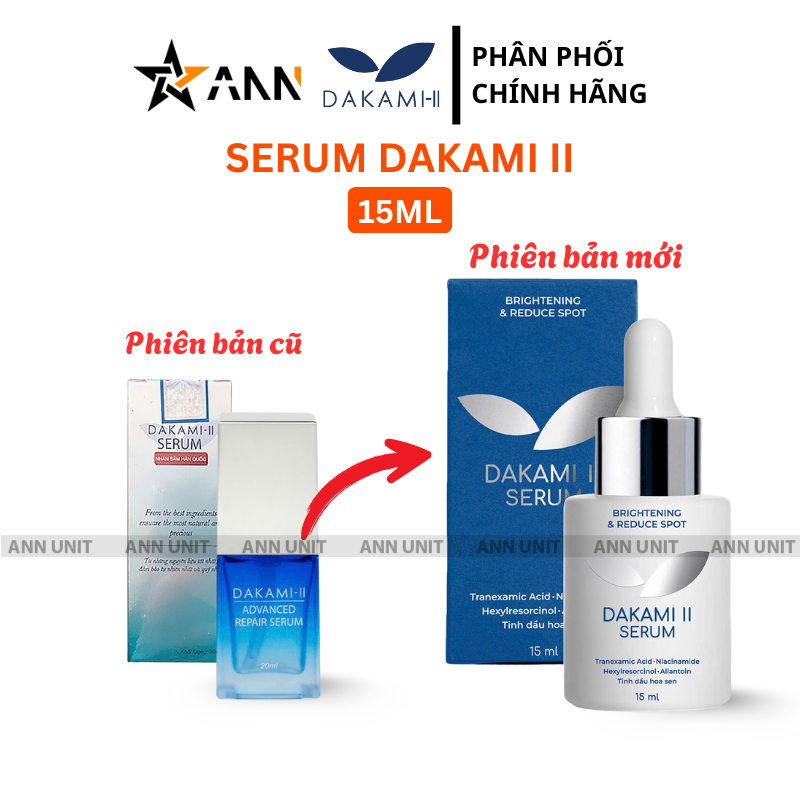 Hình ảnh phiên bản 15ml của serum Dakami II