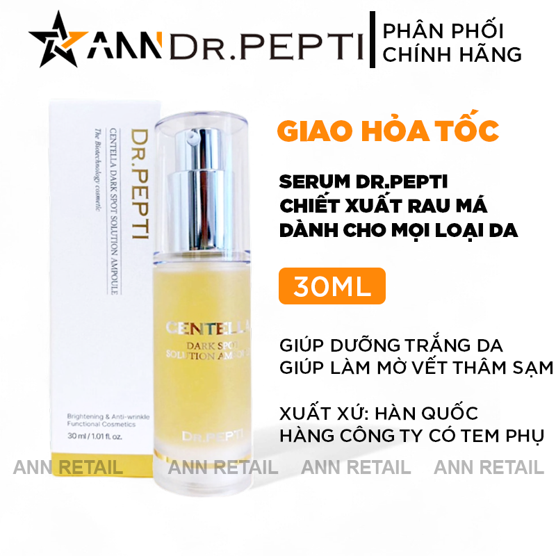 Hình ảnh chai serum và hộp sản phẩm 30ml