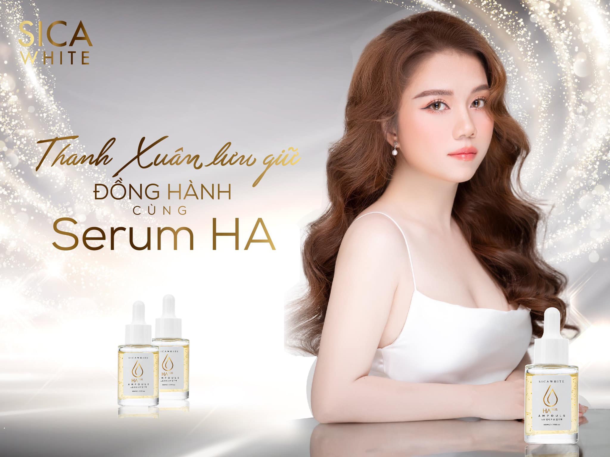 Serum Sica White Ampoule HA Plus 40ml