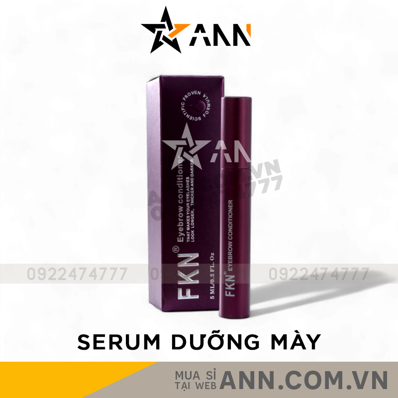 Bao bì và thân serum tông nâu tím dạng thon gọn