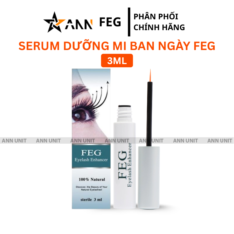 Hình ảnh chai serum và hộp 3ml của dòng dưỡng mi ban ngày
