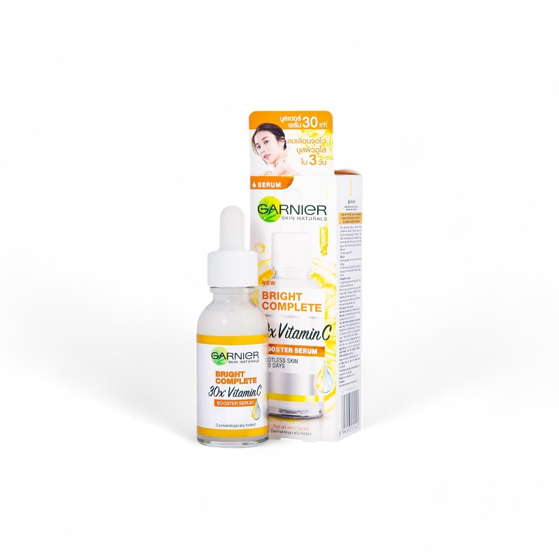 Hình ảnh Serum Garnier Dưỡng Sáng Da Skin Naturals Bright Complete 30x Vitamin C Booster Serum 30ml trong bộ sưu tập garnier