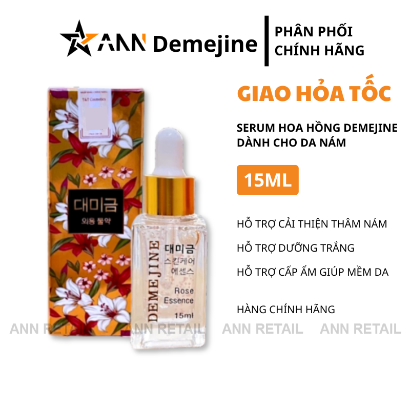 Hình ảnh chai serum và hộp sản phẩm 15ml