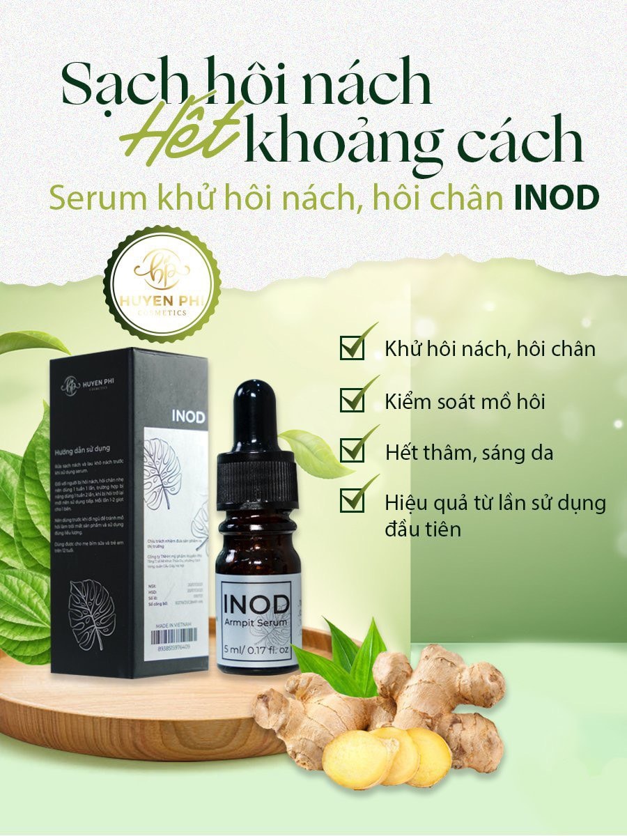 Minh họa serum INOD dạng nhỏ giọt, thuận tiện lấy lượng dùng