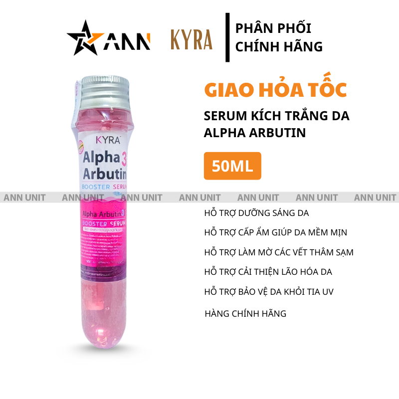 Bao bì chai serum Alpha Arbutin Booster Serum dung tích 50ml