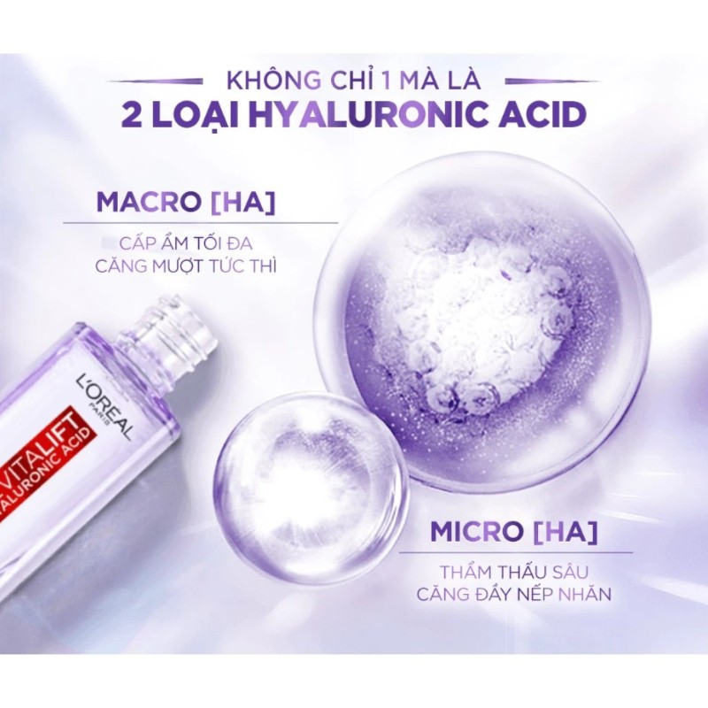 Serum L'Oreal Paris Revitalift Hyaluronic Acid 1.5% Cấp Ẩm Sáng Da 30ml