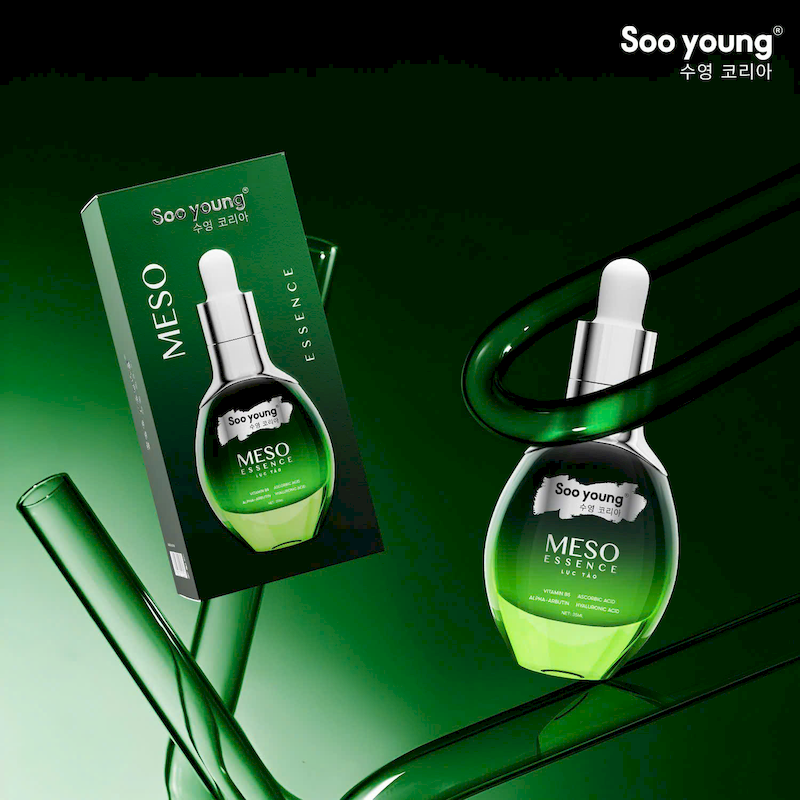 Serum Meso Essence Lục Tảo Soo Young 35ml Phiên Bản Mới