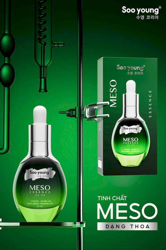 Hình ảnh chai serum và hộp sản phẩm phiên bản mới