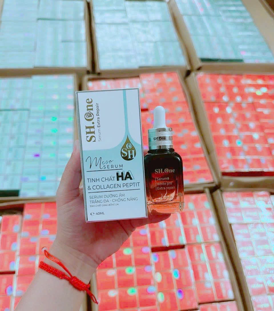 Serum Meso SH One Màu Xanh HA & Collagen Peptit 40ml