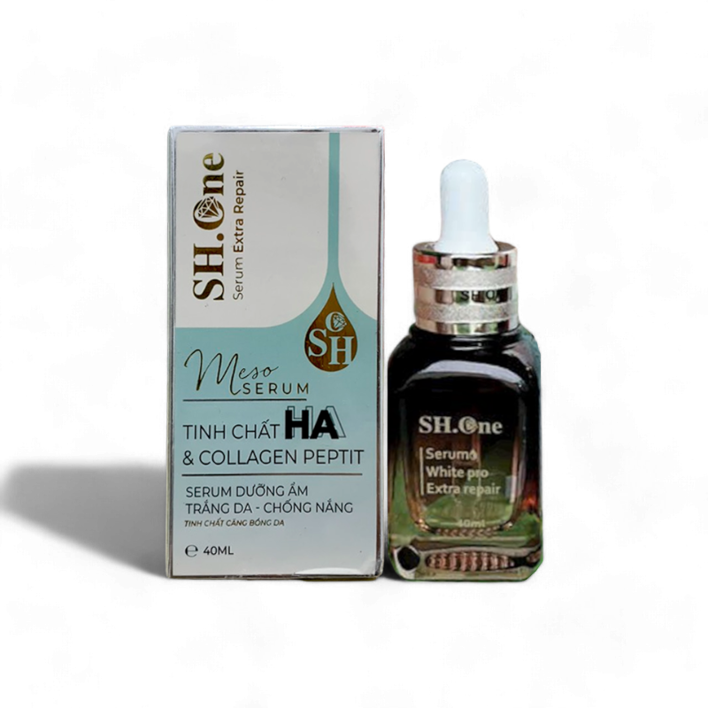 Khám phá Serum Meso SH One Màu Xanh Tinh Chất HA Collagen Peptit Hỗ Trợ Dưỡng Trắng Da thuộc nhóm mỹ phẩm sh one