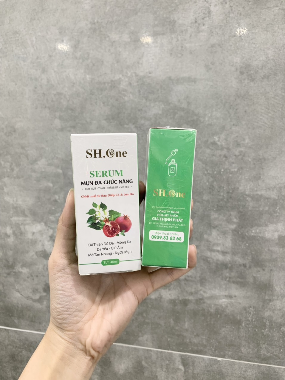 Serum mụn đa chức năng SH One chiết xuất rau diếp cá & lựu đỏ 40ml