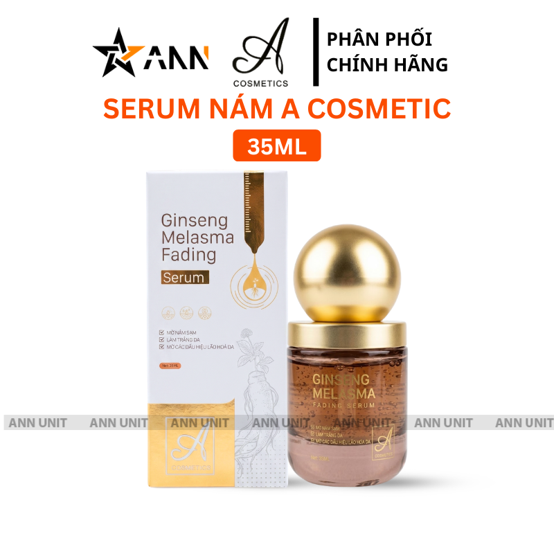 Serum Nám A Ginseng Melasma Fading Serum A Cosmetics Phương Anh 35ml (Phiên bản mới)