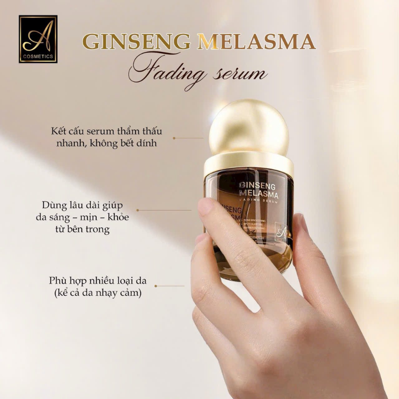 Serum Nám A Ginseng Melasma Fading Serum A Cosmetics Phương Anh 35ml (Phiên bản mới)