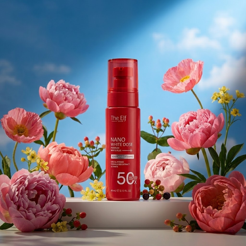 Serum Đỏ Truyền Trắng Body The Elf Nano White Dose 60ml Phiên Bản Mới