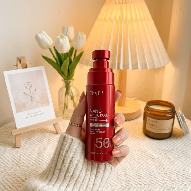 Serum Đỏ Truyền Trắng Body The Elf Nano White Dose 60ml Phiên Bản Mới