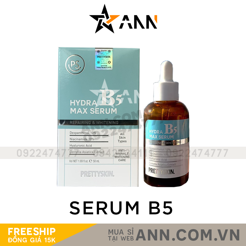 Serum phục hồi da Hydra B5 Max Serum Prettyskin 50ml