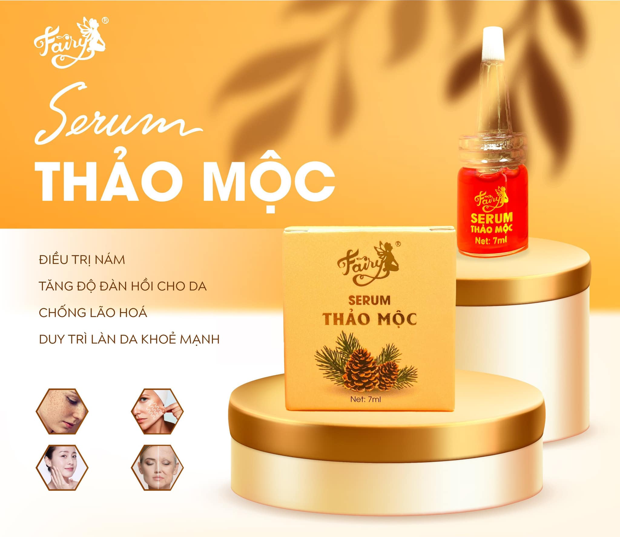 Serum Thảo Mộc Fairy Cosmetics Mini 7ml