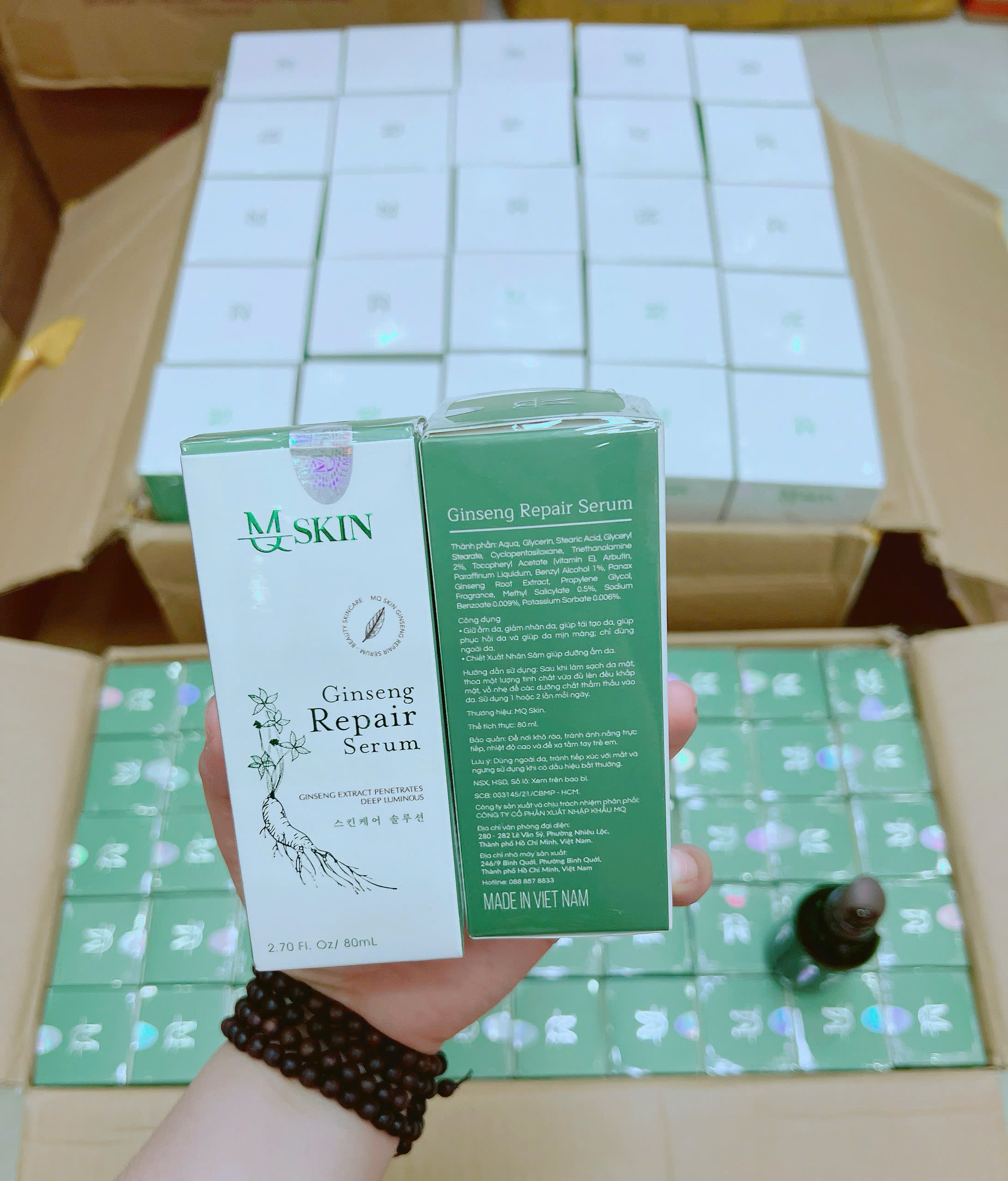 Serum thay da nhân sâm MQ Skin Ginseng Repair Serum 80ml