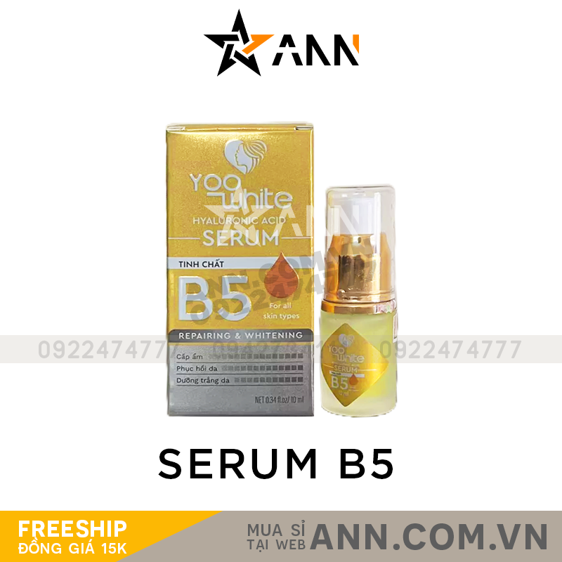 Hình ảnh hộp và chai serum dung tích 10ml