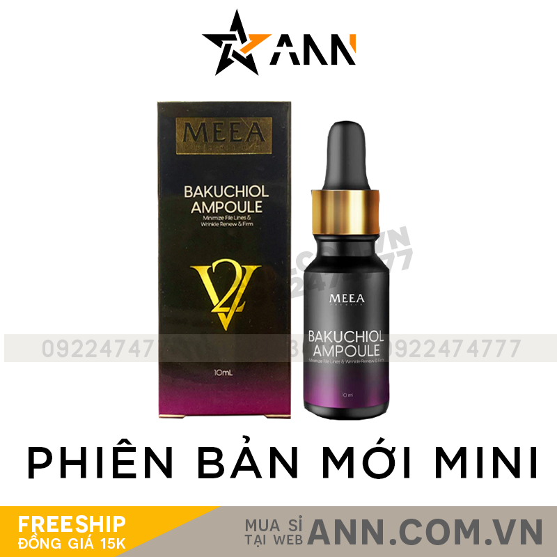 Serum Bakuchiol Ampoule V2 Meea Premium Mini 10ml