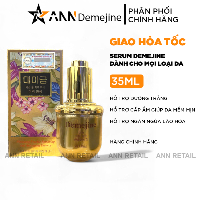 Hình ảnh chai serum và hộp sản phẩm dung tích 35ml
