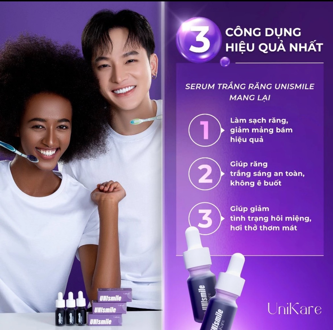 Serum Hỗ Trợ Trắng Răng Unismile UniKare 10ml
