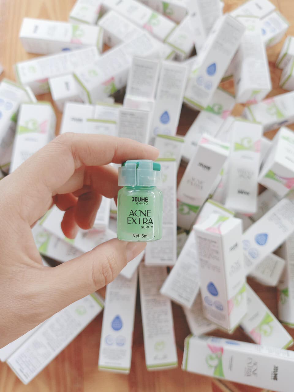 Serum giảm mụn Jiuhe Acne Extra 5ml Extra Thanh Tô Cosmetics