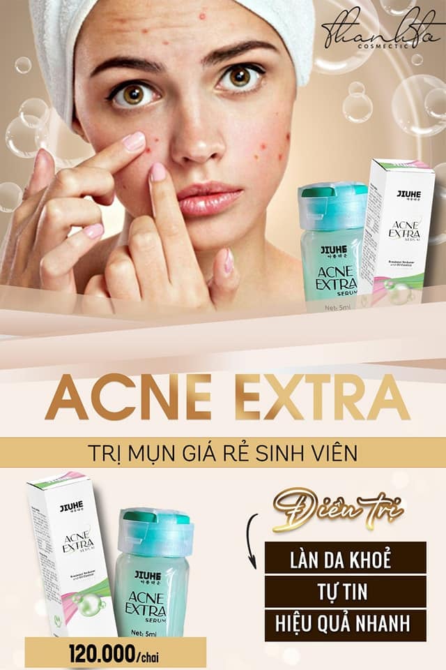 Serum giảm mụn Jiuhe Acne Extra 5ml Extra Thanh Tô Cosmetics